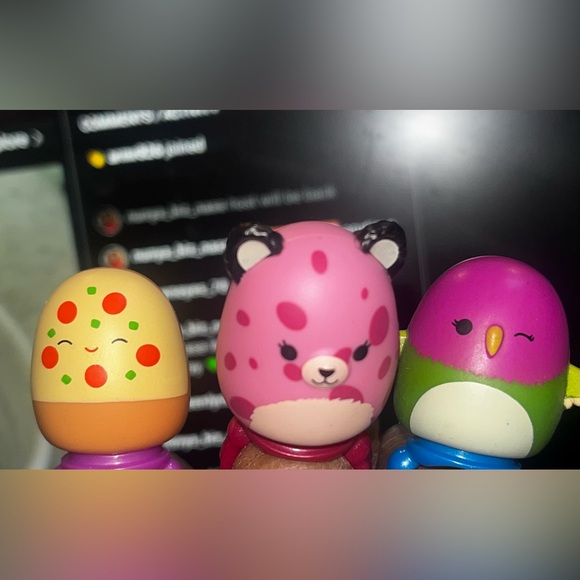 Squishmallows 8 Pc+Rings Set Squishmallows-a-Longs Toys Kids - Picture 3 of 15